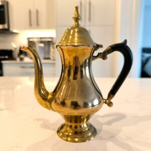Vintage Solid Brass India Handmade Bohemian Asian Gypsy Dispenser Teapot